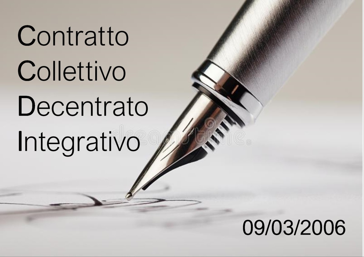 09/03/2006 Contratto Collettivo Decentrato Integrativo